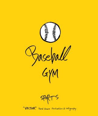 Spor poster / yarım yamalak eğlence illüstrasyon - vektör