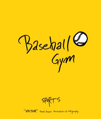 Spor poster / yarım yamalak eğlence illüstrasyon - vektör