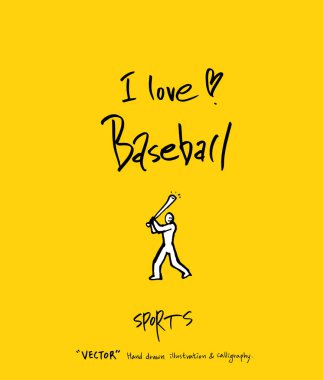 Spor poster / yarım yamalak eğlence illüstrasyon - vektör