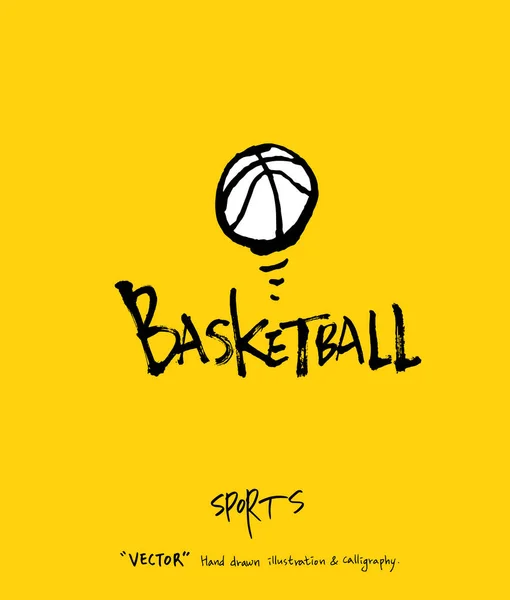 Manifesto Sportivo Illustrazione Sketchy Tempo Libero Vettore — Vettoriale Stock