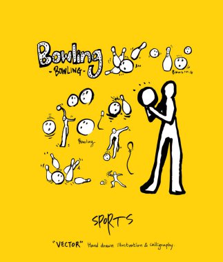 Spor poster / yarım yamalak eğlence illüstrasyon - vektör