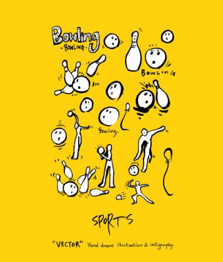 Spor poster / yarım yamalak eğlence illüstrasyon - vektör