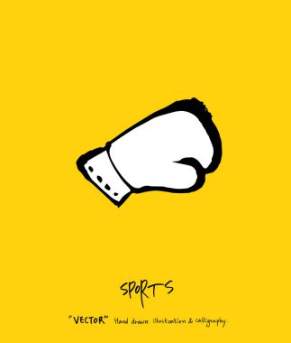 Spor poster / yarım yamalak eğlence illüstrasyon - vektör