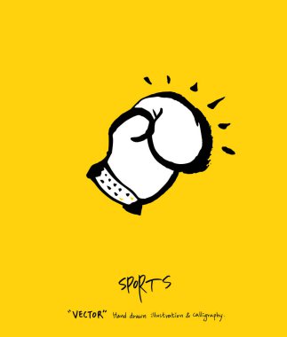 Spor poster / yarım yamalak eğlence illüstrasyon - vektör