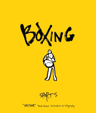 Spor poster / yarım yamalak eğlence illüstrasyon - vektör