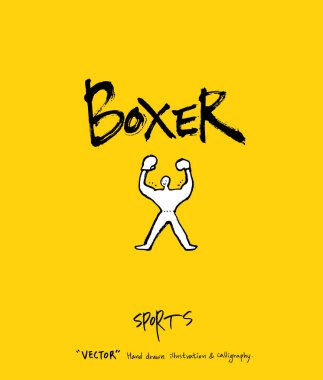 Spor poster / yarım yamalak eğlence illüstrasyon - vektör