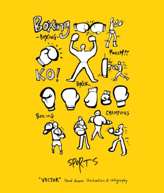Spor poster / yarım yamalak eğlence illüstrasyon - vektör