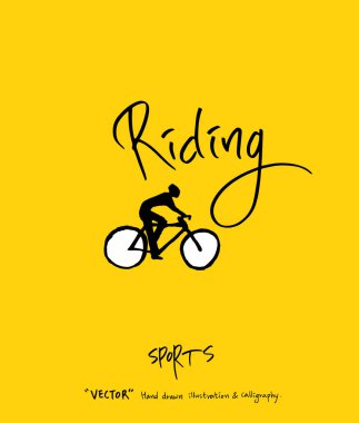 Spor poster / yarım yamalak eğlence illüstrasyon - vektör