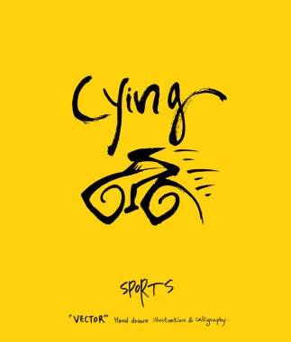 Spor poster / yarım yamalak eğlence illüstrasyon - vektör