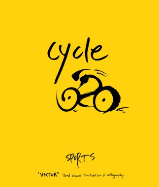 Spor poster / yarım yamalak eğlence illüstrasyon - vektör