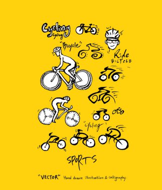 Spor poster / yarım yamalak eğlence illüstrasyon - vektör