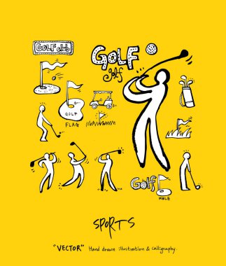 Spor poster / yarım yamalak eğlence illüstrasyon - vektör