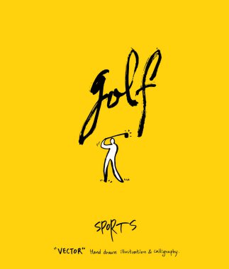 Spor poster / yarım yamalak eğlence illüstrasyon - vektör