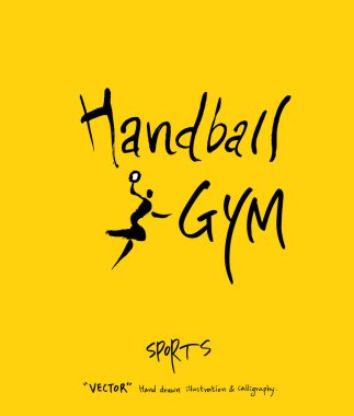 Spor poster / yarım yamalak eğlence illüstrasyon - vektör