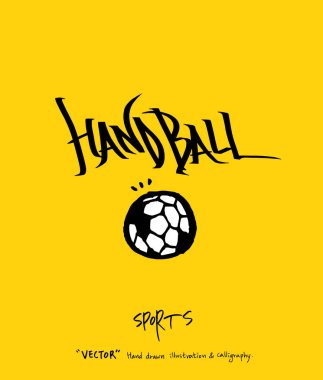 Spor poster / yarım yamalak eğlence illüstrasyon - vektör