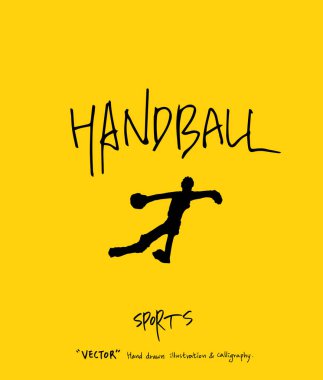 Spor poster / yarım yamalak eğlence illüstrasyon - vektör