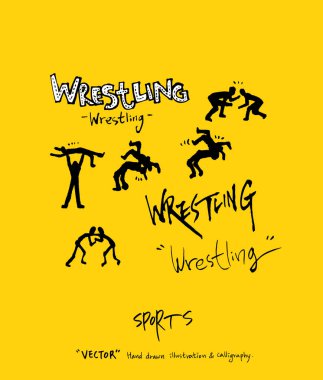 Spor poster / yarım yamalak eğlence illüstrasyon - vektör