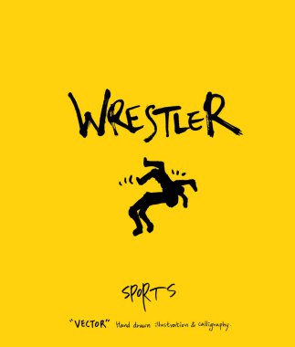 Spor poster / yarım yamalak eğlence illüstrasyon - vektör