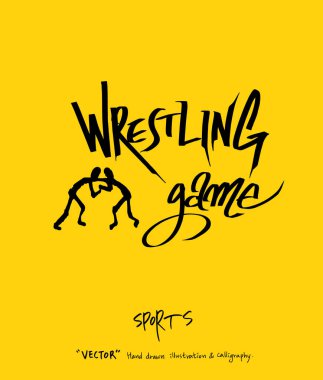 Spor poster / yarım yamalak eğlence illüstrasyon - vektör