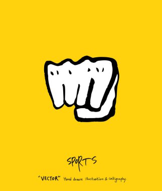 Spor poster / yarım yamalak eğlence illüstrasyon - vektör