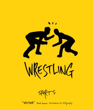 Spor poster / yarım yamalak eğlence illüstrasyon - vektör