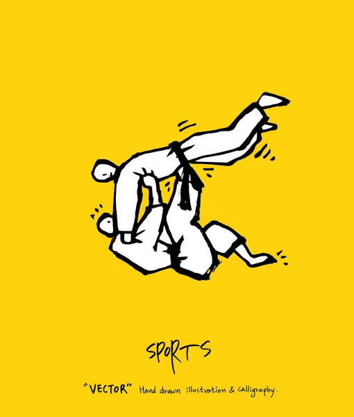 Affiche Sport Illustration Loisirs Croquante Vecteur — Image vectorielle