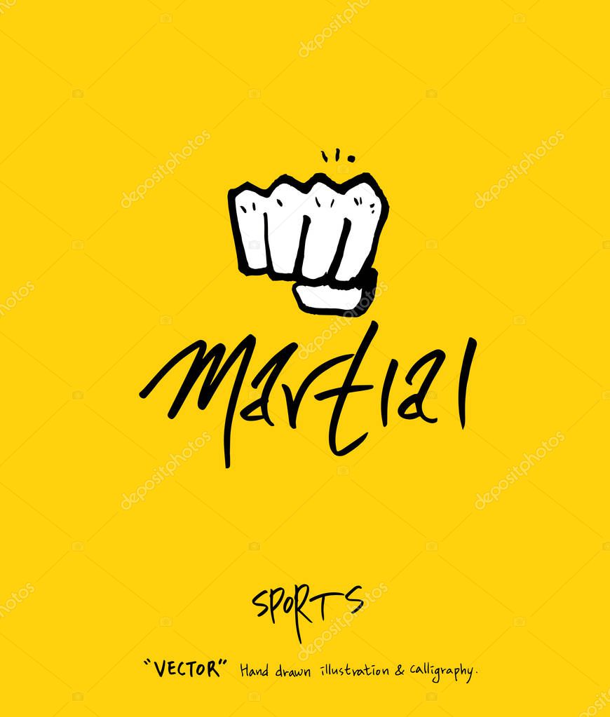 Sport poster / Sketchy leisure illustration - vector
