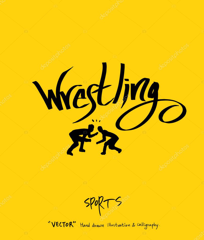 Sport poster / Sketchy leisure illustration - vector