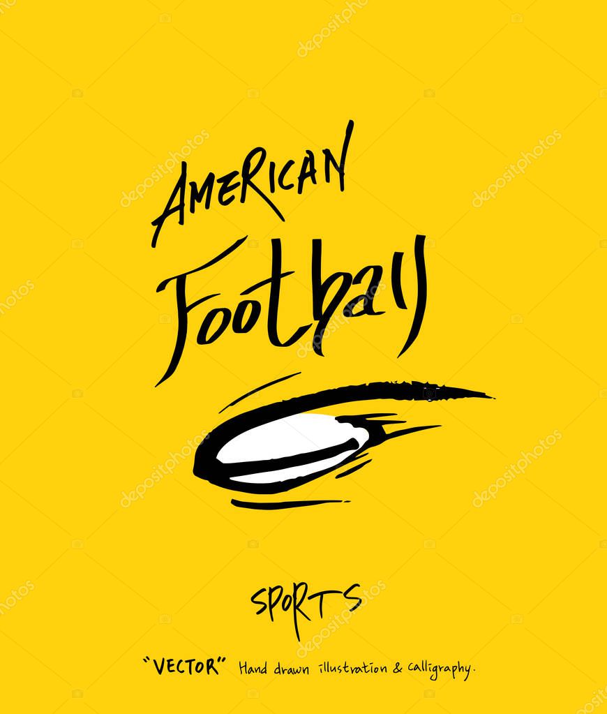 Sport poster / Sketchy leisure illustration - vector