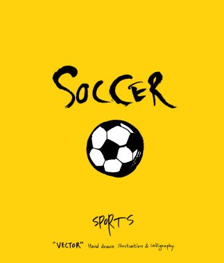 Spor poster / yarım yamalak eğlence illüstrasyon - vektör