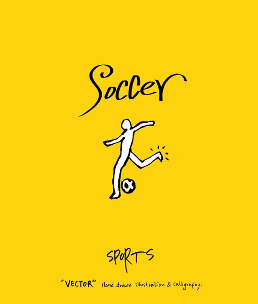 Plakat Sport Szkicowy Ilustracja Wypoczynek Wektor — Wektor stockowy