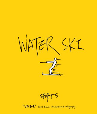 Spor poster / yarım yamalak eğlence illüstrasyon - vektör