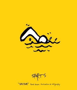 Spor poster / yarım yamalak eğlence illüstrasyon - vektör