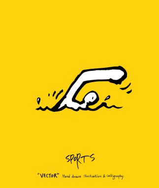 Spor poster / yarım yamalak eğlence illüstrasyon - vektör