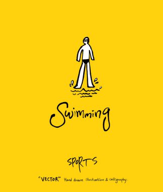 Spor poster / yarım yamalak eğlence illüstrasyon - vektör