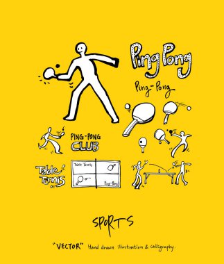 Spor poster / yarım yamalak eğlence illüstrasyon - vektör