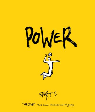 Spor poster / yarım yamalak eğlence illüstrasyon - vektör