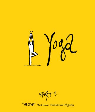 Spor poster / yarım yamalak eğlence illüstrasyon - vektör