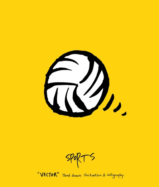 Cartaz Esporte Ilustração Lazer Esboçado Vetor — Vetor de Stock