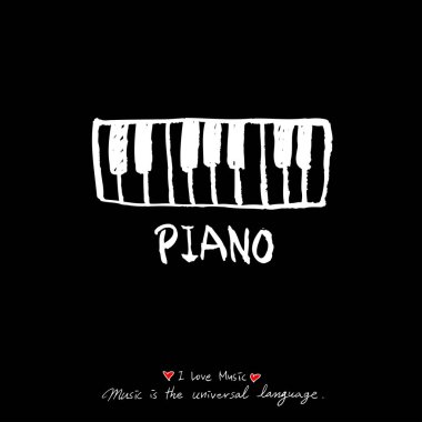 konser poster / yarım yamalak müzik illüstrasyon - vektör