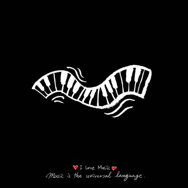 konser poster / yarım yamalak müzik illüstrasyon - vektör