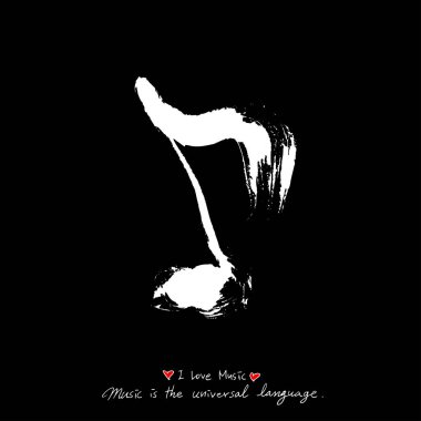 konser poster / yarım yamalak müzik illüstrasyon - vektör