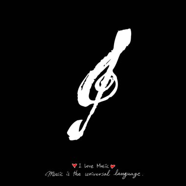 konser poster / yarım yamalak müzik illüstrasyon - vektör