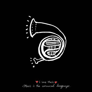 konser poster / yarım yamalak müzik illüstrasyon - vektör