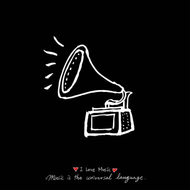 konser poster / yarım yamalak müzik illüstrasyon - vektör