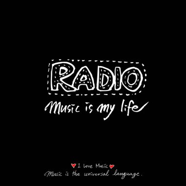 konser poster / yarım yamalak müzik illüstrasyon - vektör