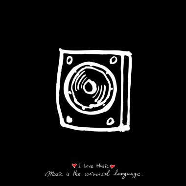 konser poster / yarım yamalak müzik illüstrasyon - vektör