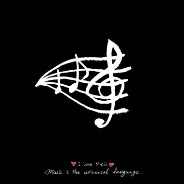 konser poster / yarım yamalak müzik illüstrasyon - vektör