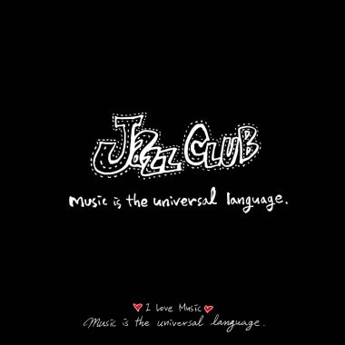 konser poster / yarım yamalak müzik illüstrasyon - vektör