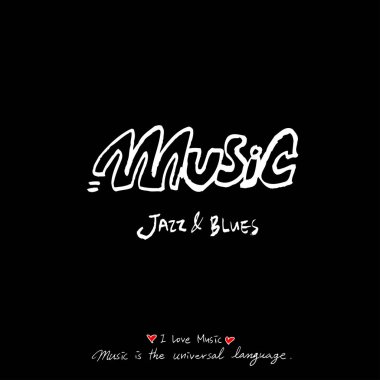 konser poster / yarım yamalak müzik illüstrasyon - vektör